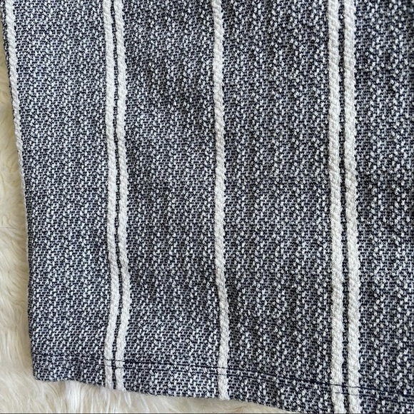 Anthropologie Maeve Dress Wrapped Textured Fitted Stripe Column Blue White S - Picture 7 of 13